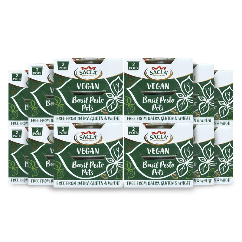 Sacla' Vegan Basil Pesto Pots 2 x 45g