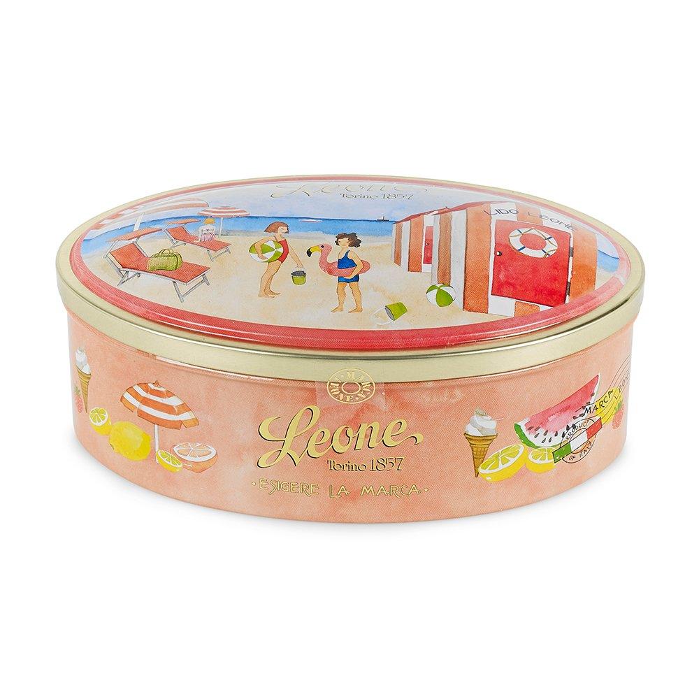 'A Day on the Riviera' Tin of Fruit Sweets and Jellies 100g by Leone