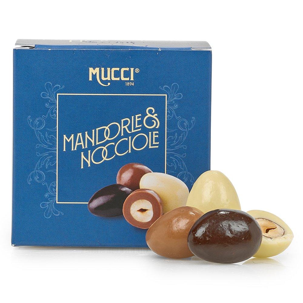 Assorted Almonds & Hazelnuts Dragées 75g by Mucci - Sacla'
