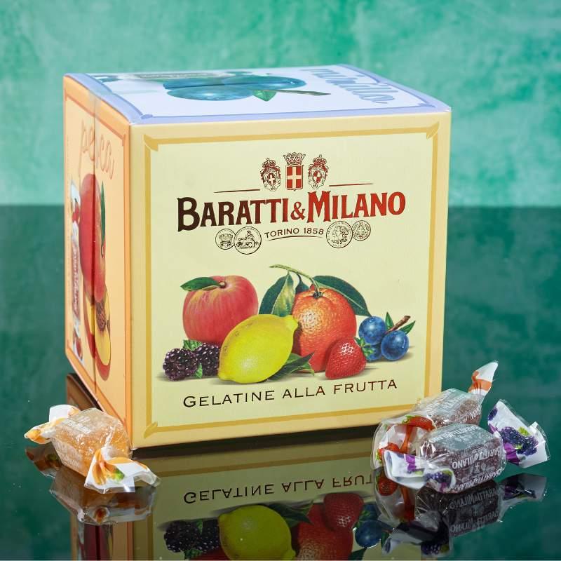 Assorted Fruit Jellies in Cube 150g by Baratti & Milano - Sacla'