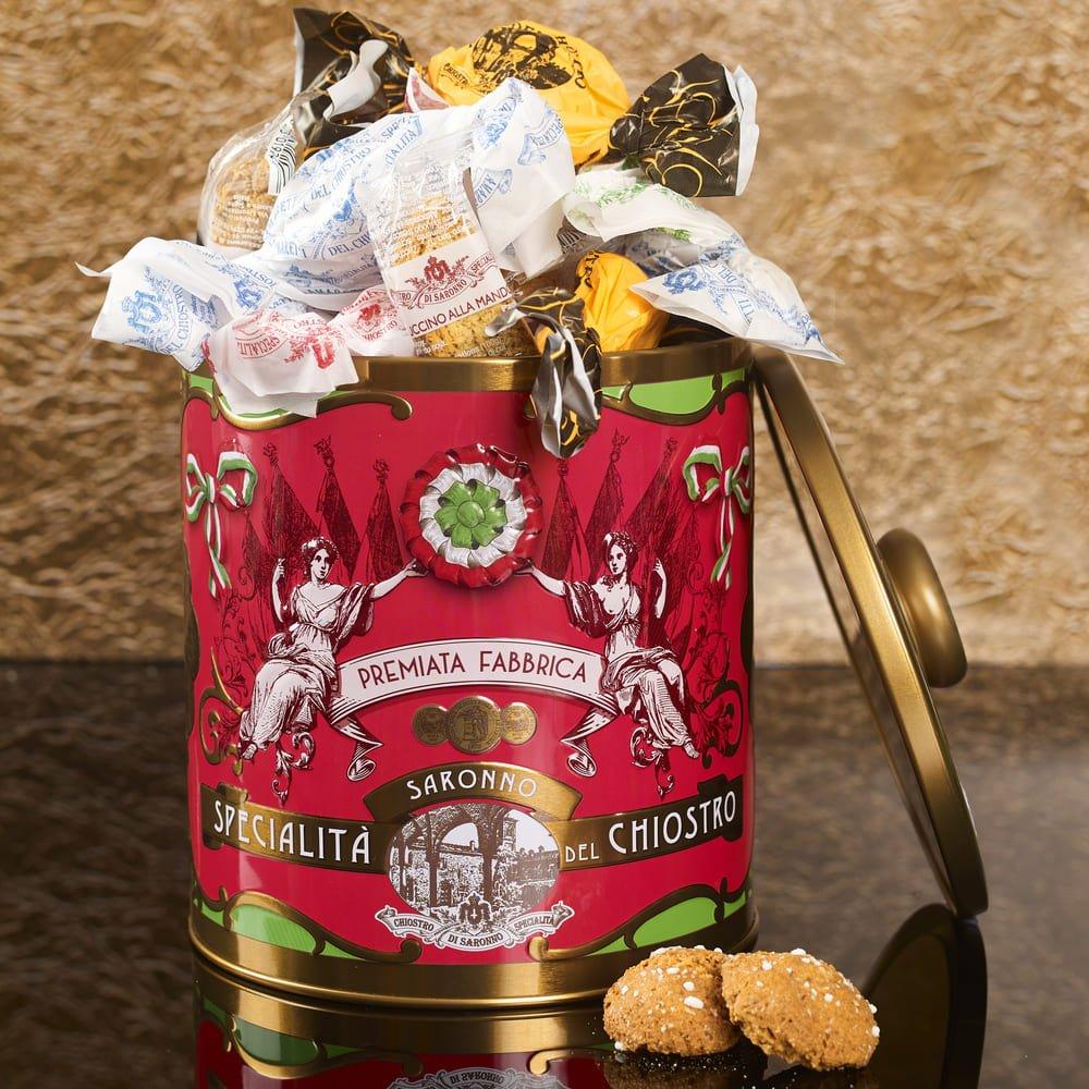 Biscottiera - Crunchy Amaretti, Baci and Cantuccini 200g by Lazzaroni Chiostro di Saronno - Sacla'