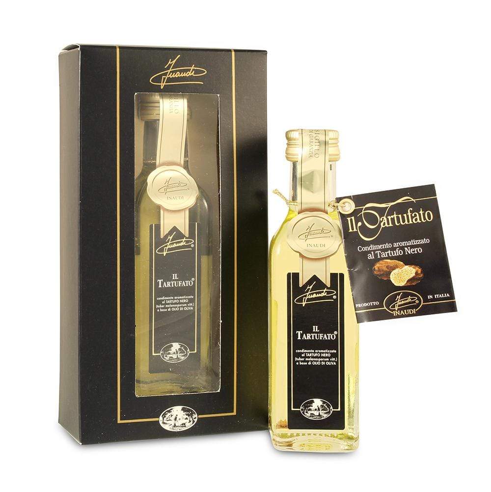 Black Truffle Flavoured Olive Oil in Box 100ml by Inaudi