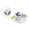 Blue Espresso Cup & Saucer by Sol'Art