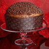 Sal de Riso Chocolate Panettone on cake stand