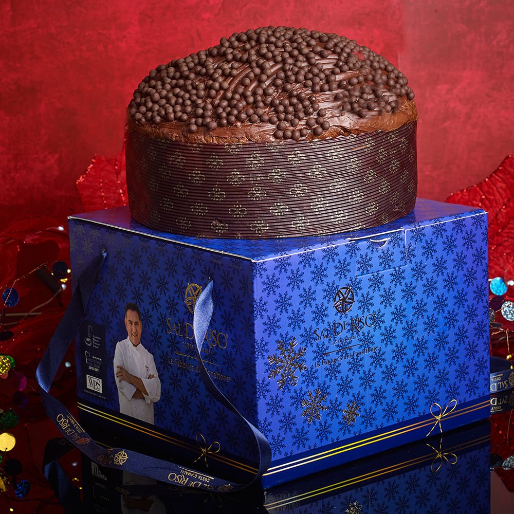 Sal de Riso Chocolate Panettone with decorative box
