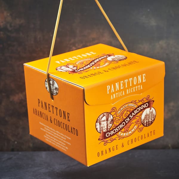 Chocolate & Orange Panettone 750g Gift Box by Lazzaroni Chiostro di Saronno