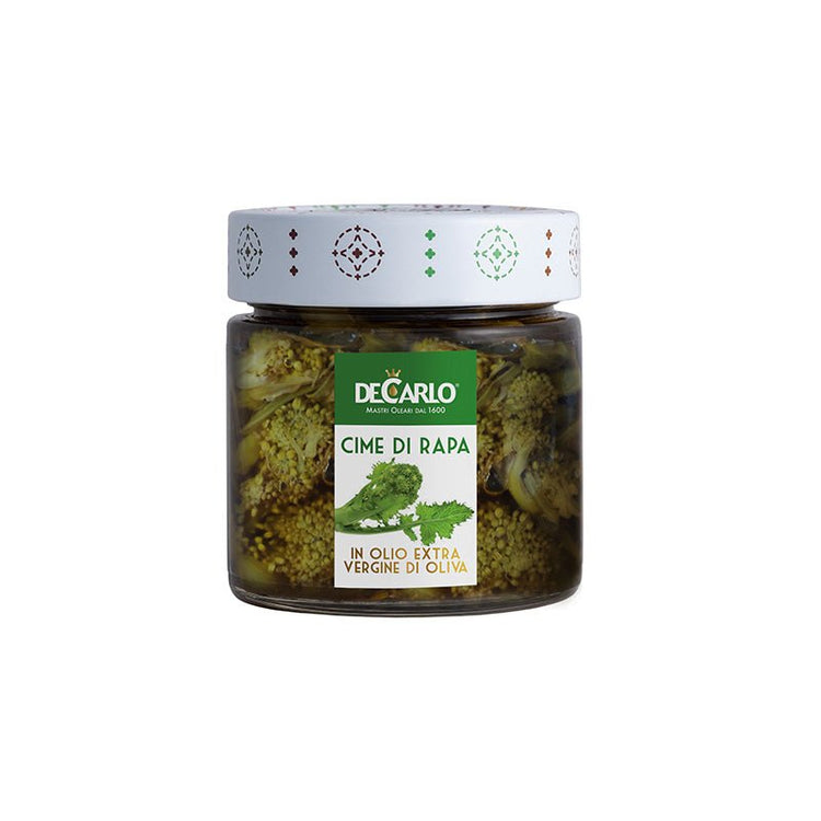 Cime de Rappa (Turnip Greens) in Extra Virgin Olive Oil 200g by De Carlo