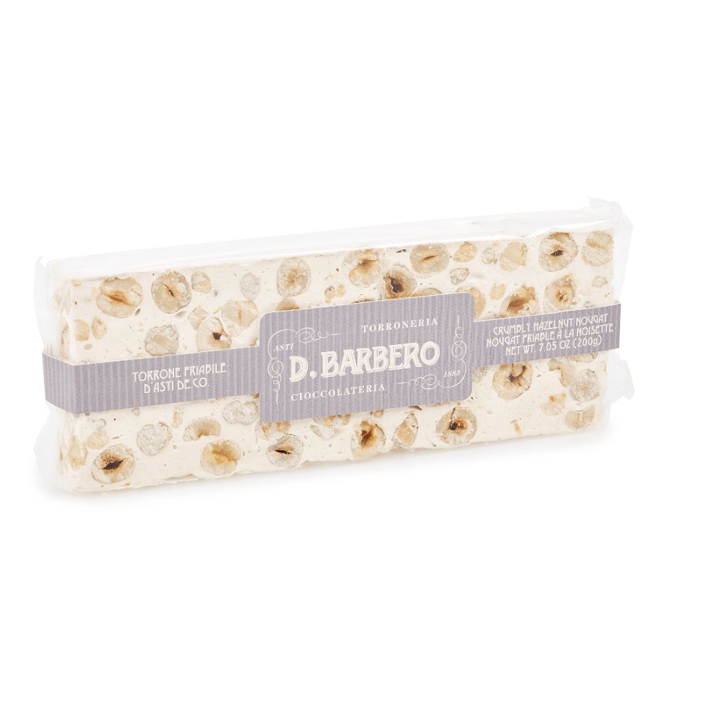 Crumbly Hazelnut Nougat Torrone 200g by D. Barbero