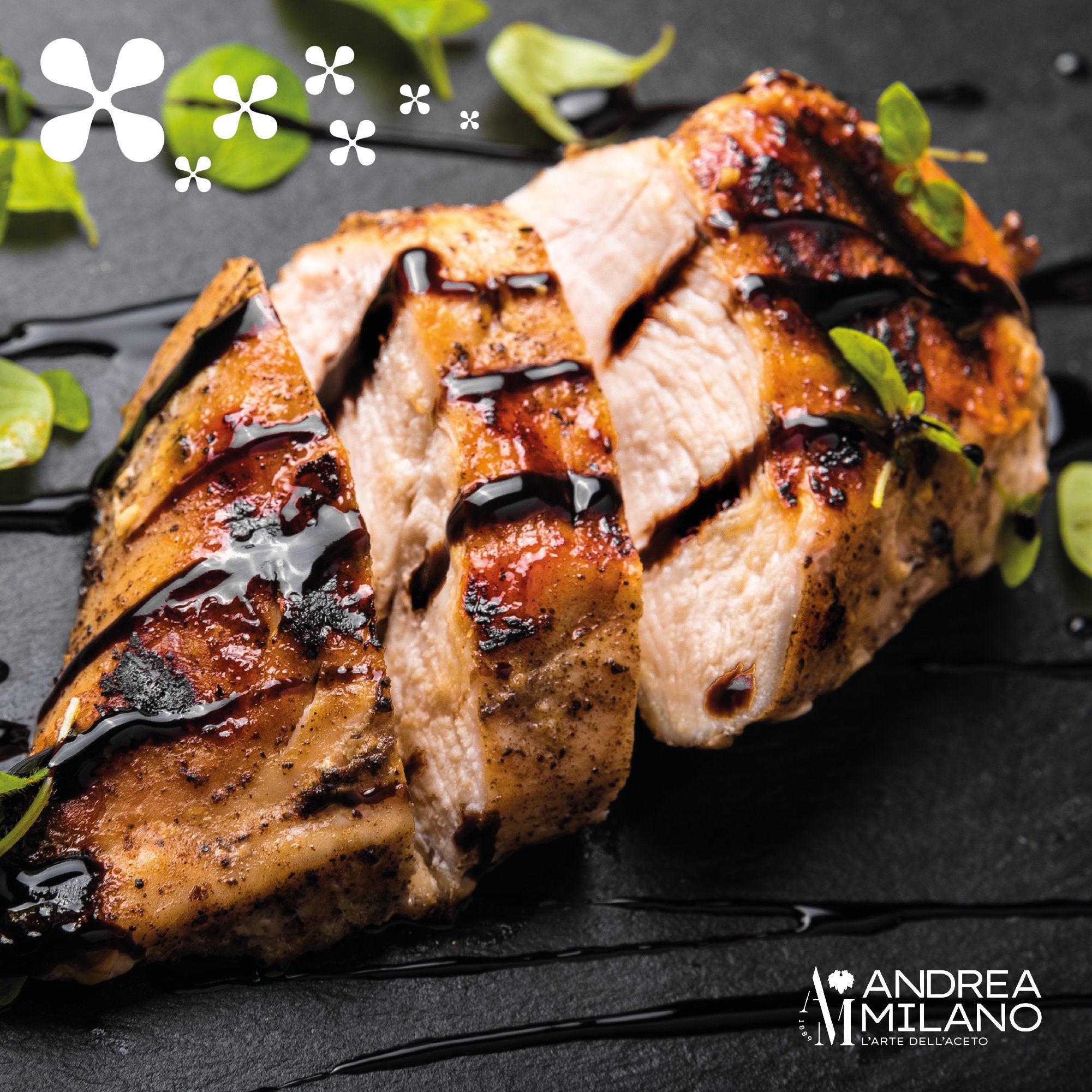 Make with Deto organic Balsamic Vinegar of Modena by Andrea Milano.