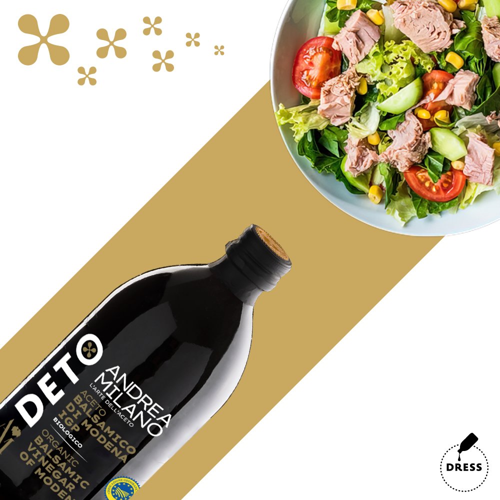 Recipe for Bottle of Organic Balsamic Vinegar of Modena by Andrea Milano.