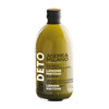 Bottle of Deto organic apple cider vinegar with lemon and matcha by Andrea Milano.