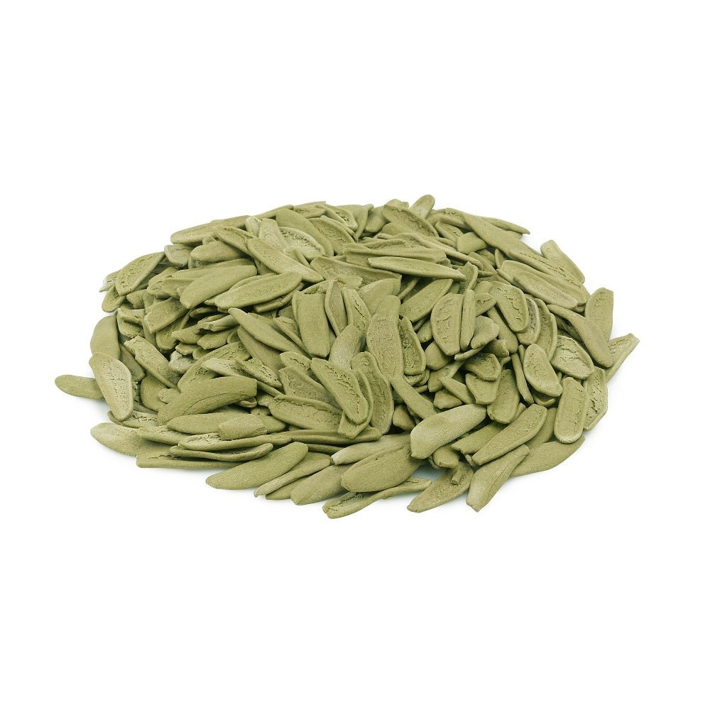 Pile of Foglie d’ulivo olive leaf pasta pieces