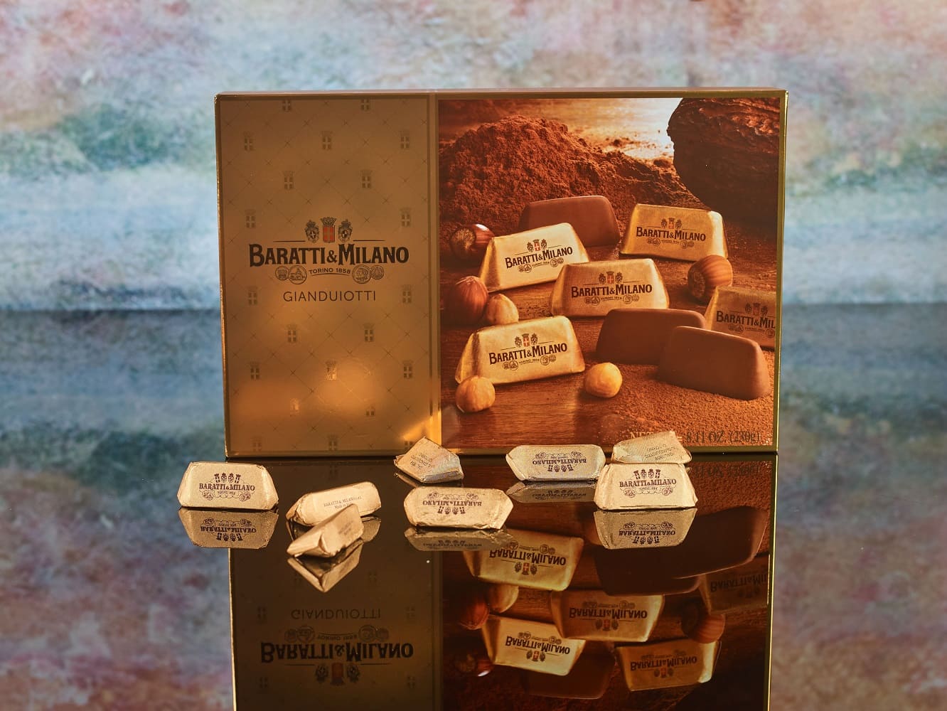 Gold Box Gianduiotto 230g by Baratti & Milano