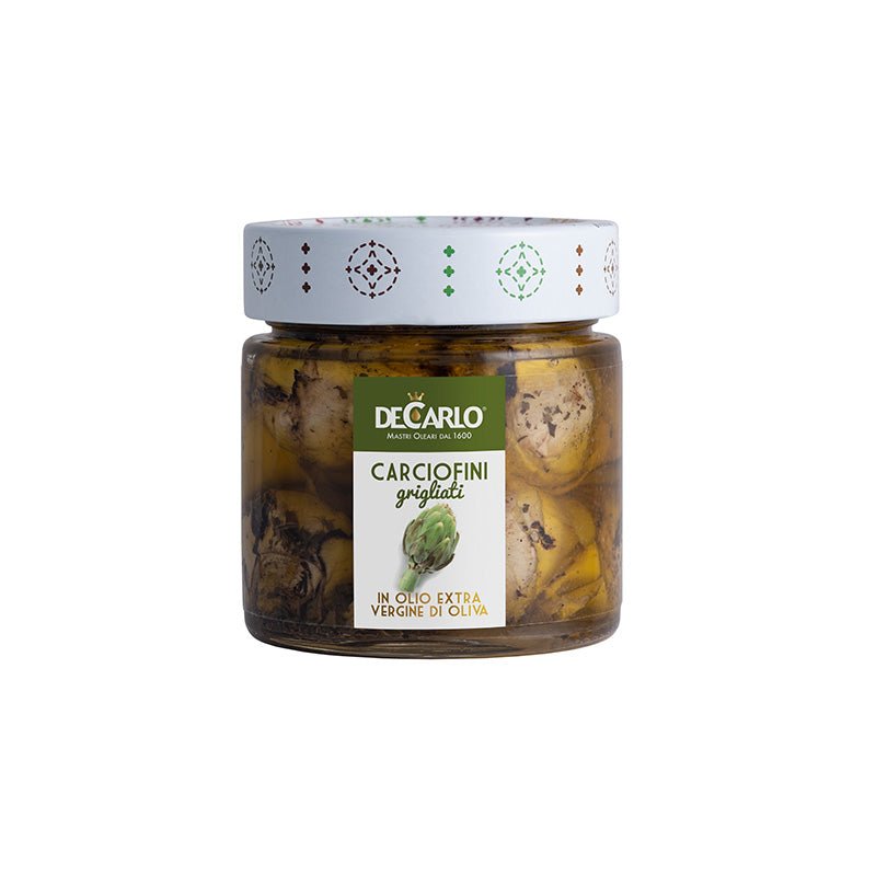 Grilled Artichokes in Extra Virgin Olive Oil 200g by De Carlo