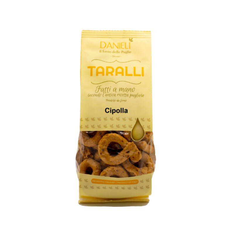 Italian Taralli Crackers with Onion 240g by Danieli