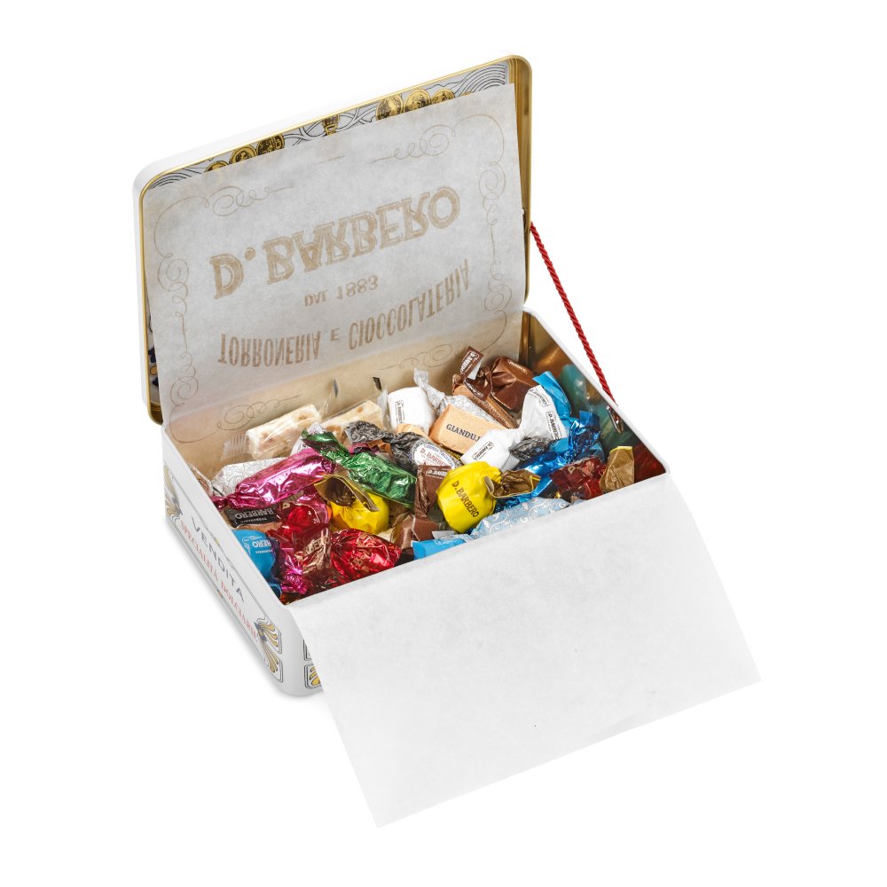 Large Mixed Chocolate Tin 400g by D. Barbero
