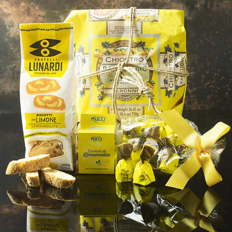 Limoncello Gift Box with Panettone