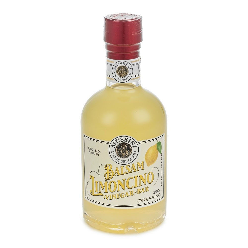 Front of Balsam Limoncino Limoncello Vinegar bottle