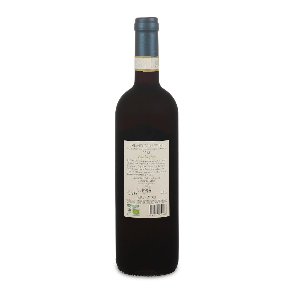 Organic Chianti Colli Senesi DOCG 2018 75cl by Camigliano