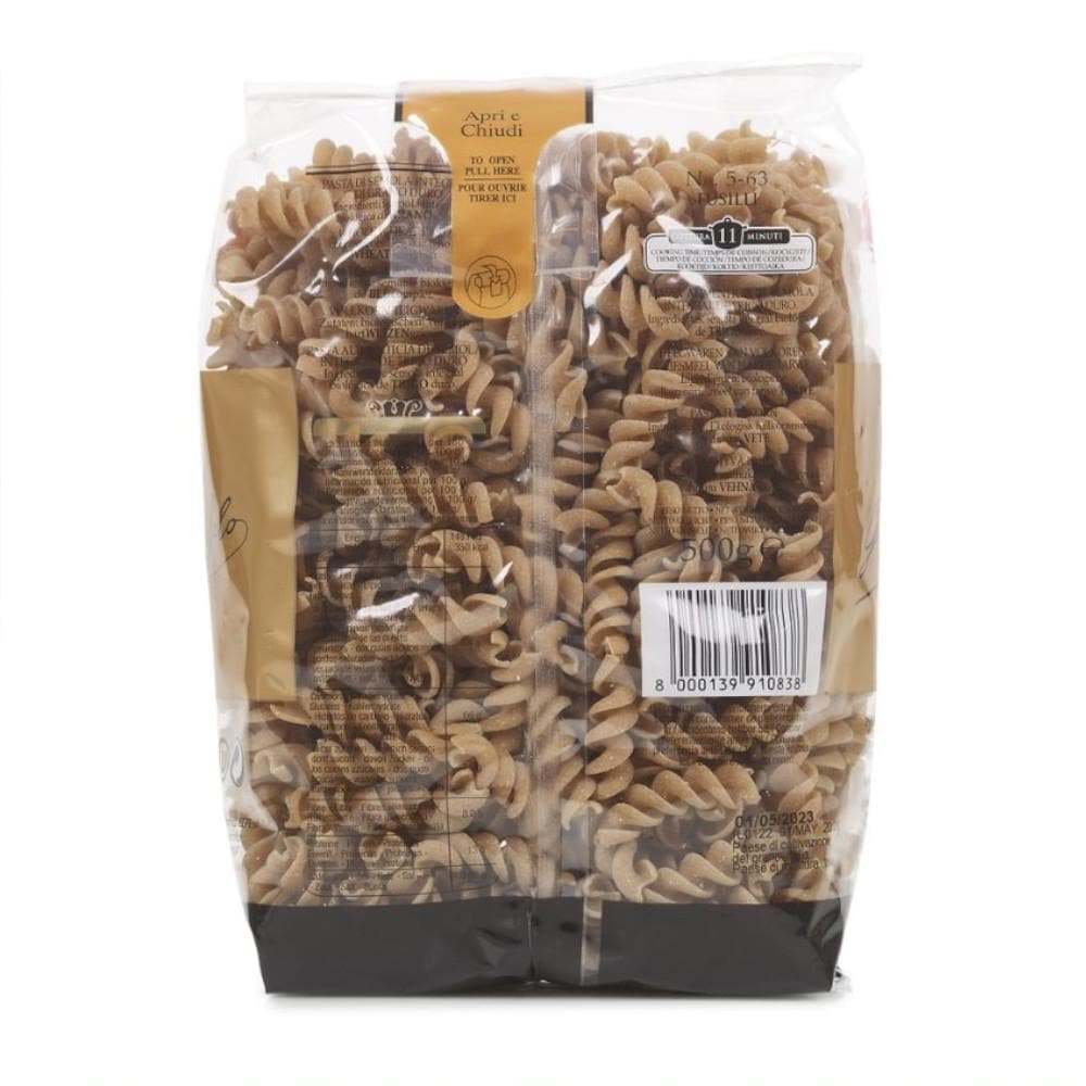 Organic Whole Wheat Fusilli 500g by Garofalo