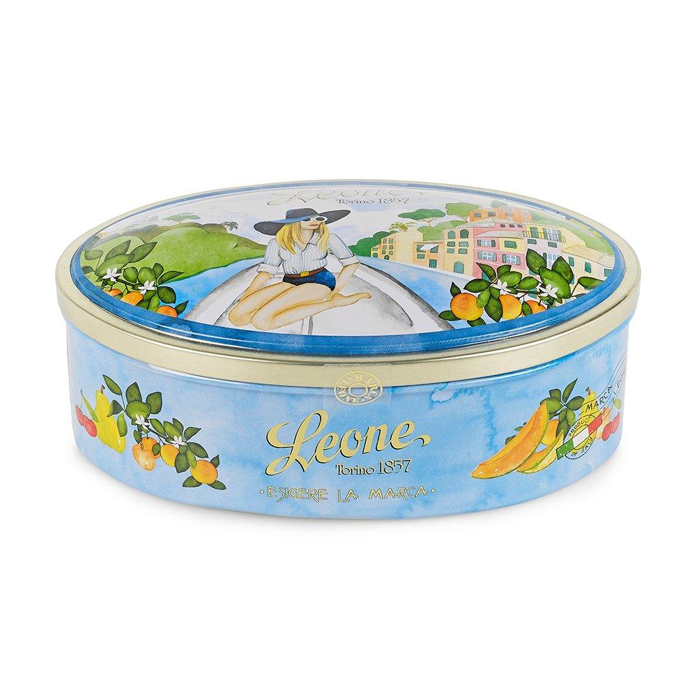 'Portofino Boat Trip' Tin of Fruit Sweets and Jellies 100g by Leone - Sacla'