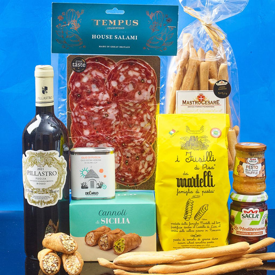 Premium Italian Food & Wine Hamper Italian Gifts Sacla' UK