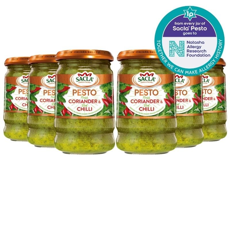 Sacla' Fresh Coriander & Chilli Pesto 190g