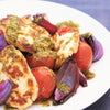 Halloumi with Roasted Cherry Tomatoes & Coriander Pesto