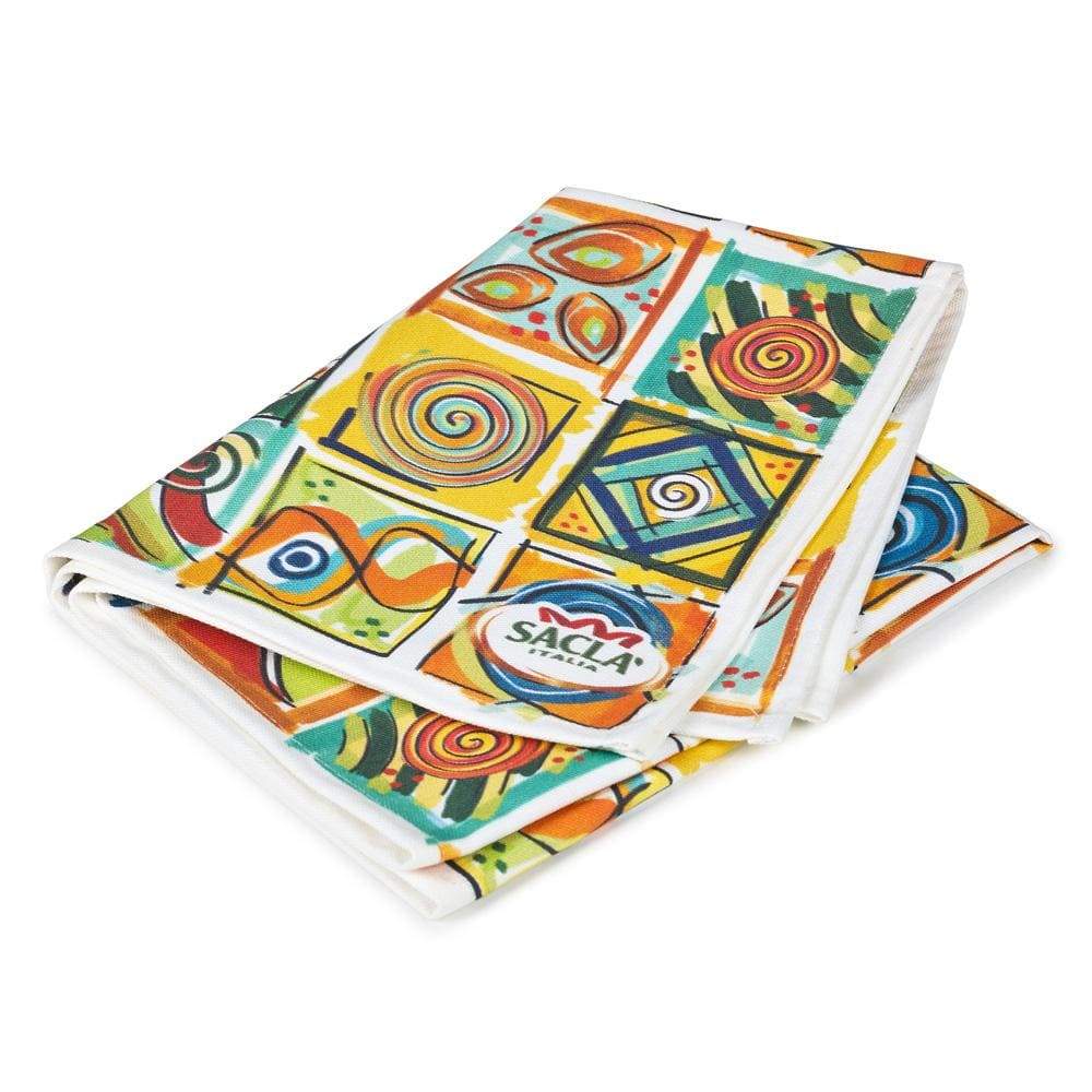 Sacla' Patterned Tea Towel