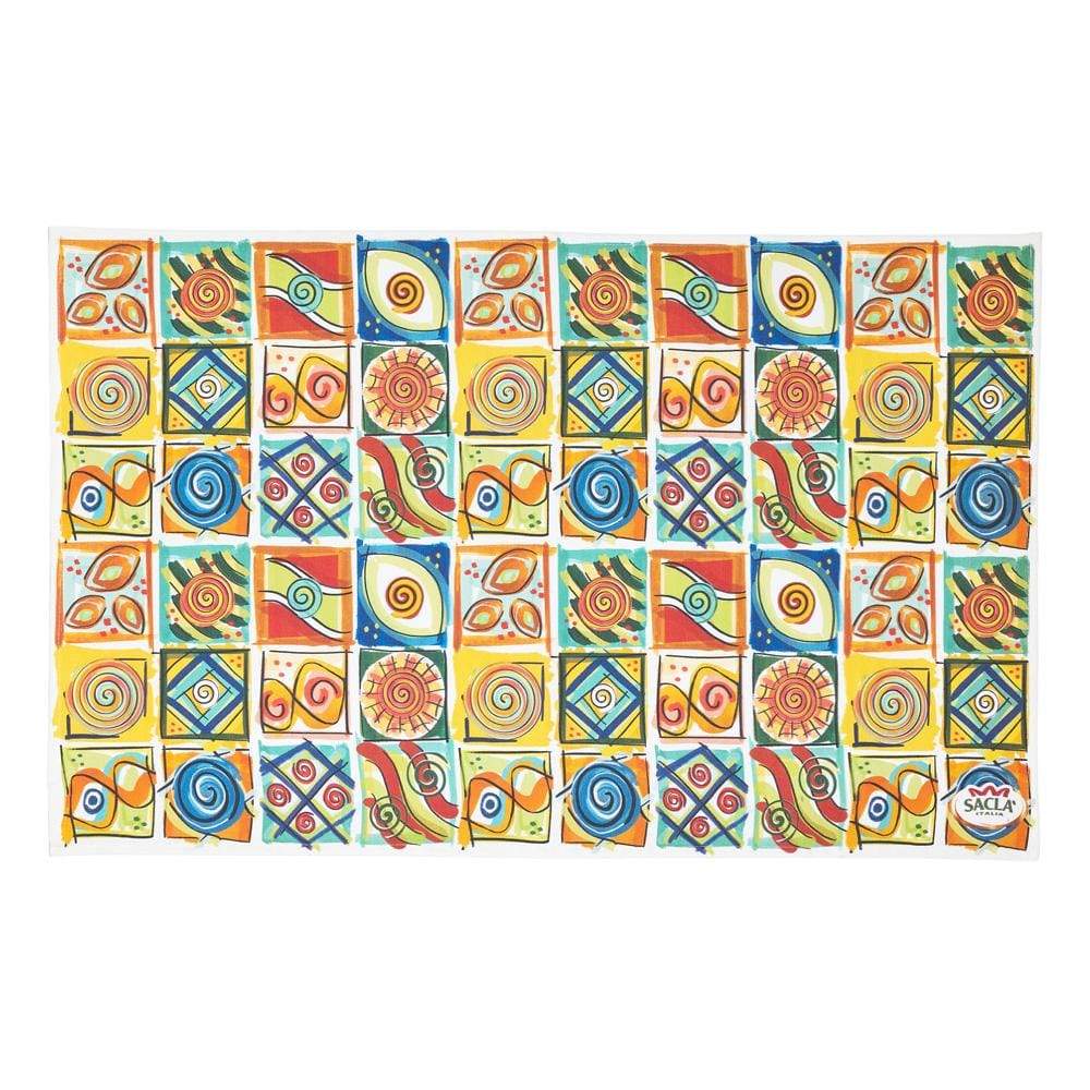 Sacla' Patterned Tea Towel