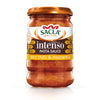 Jar of Sacla’ spicy chilli pasta sauce. 