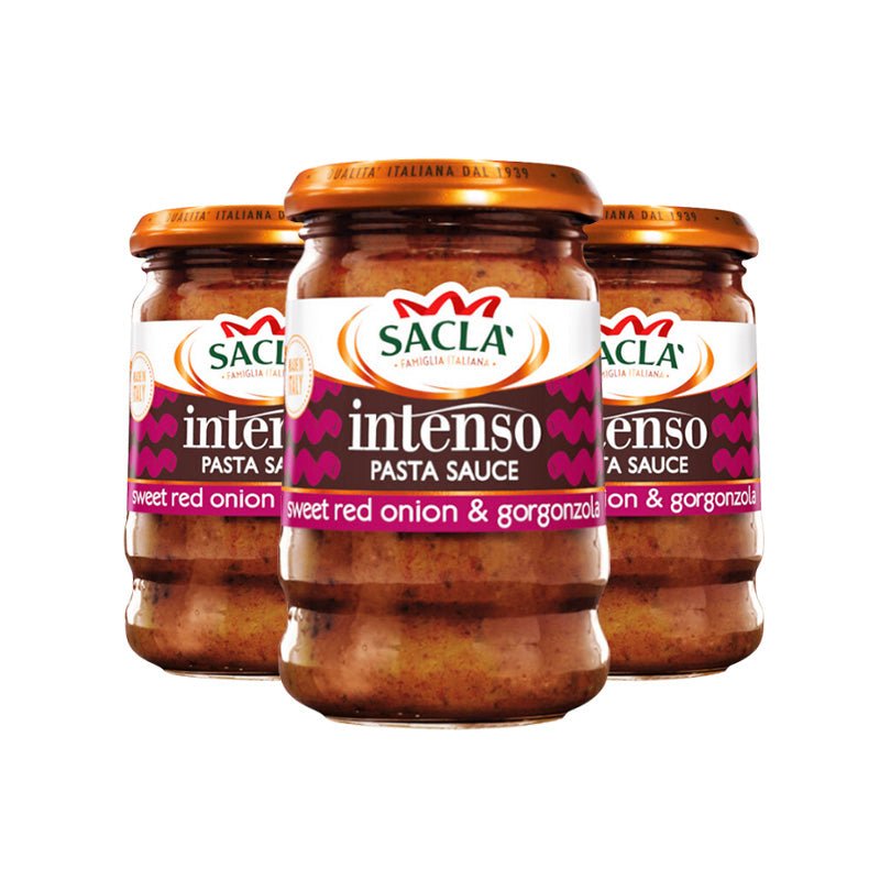 Sacla' Sweet Red Onion & Gorgonzola Intenso 190g
