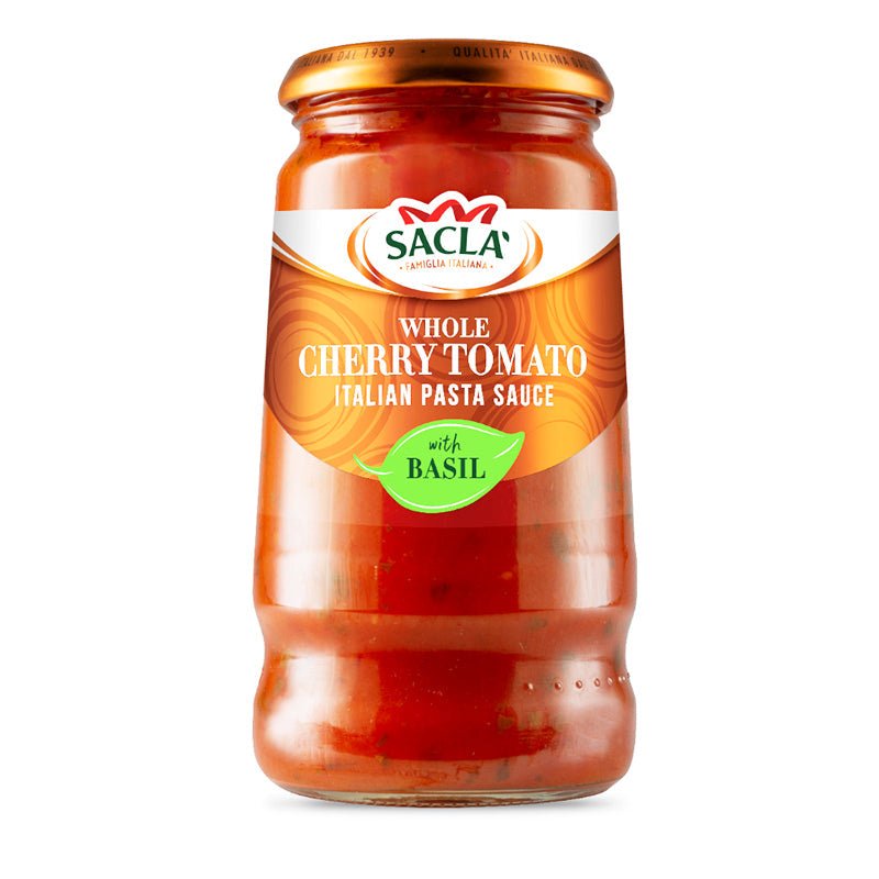 Sacla' Whole Cherry Tomato Pasta Sauce with Basil 350g