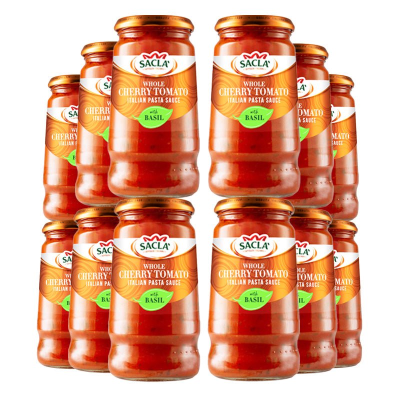 Sacla' Whole Cherry Tomato Pasta Sauce with Basil 350g