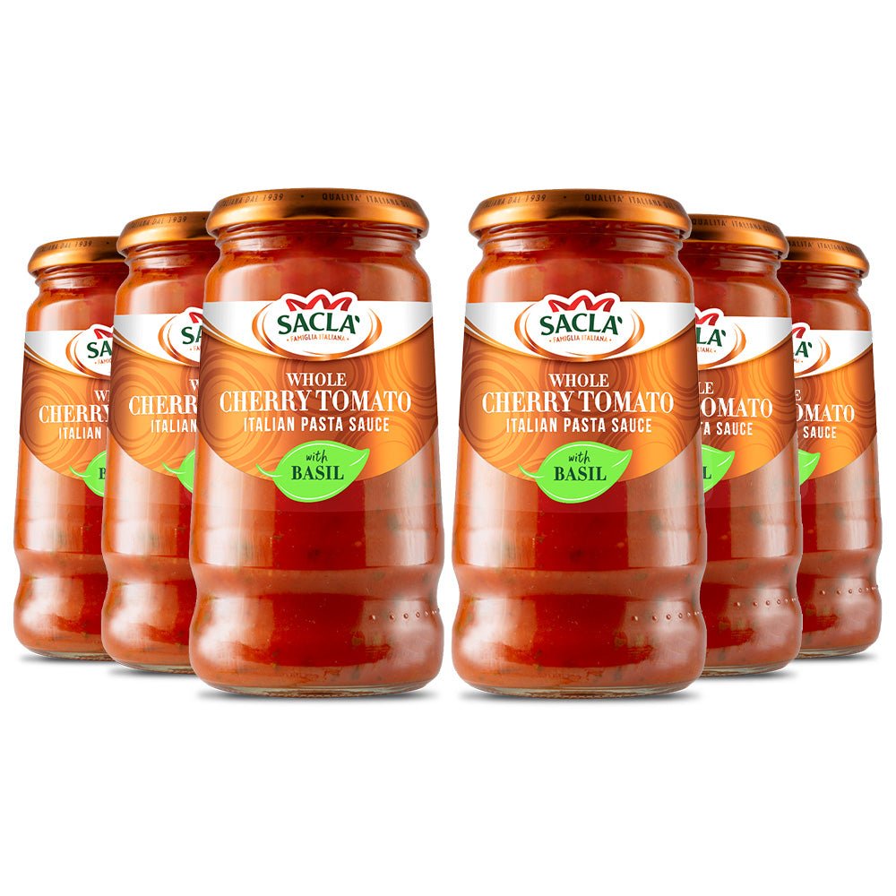 Sacla' Whole Cherry Tomato Pasta Sauce with Basil 350g