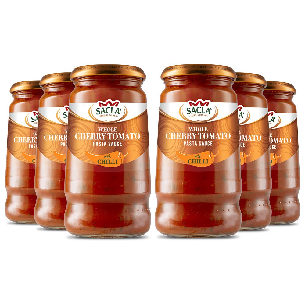 Sacla' Whole Cherry Tomato Pasta Sauce with Chilli 350g