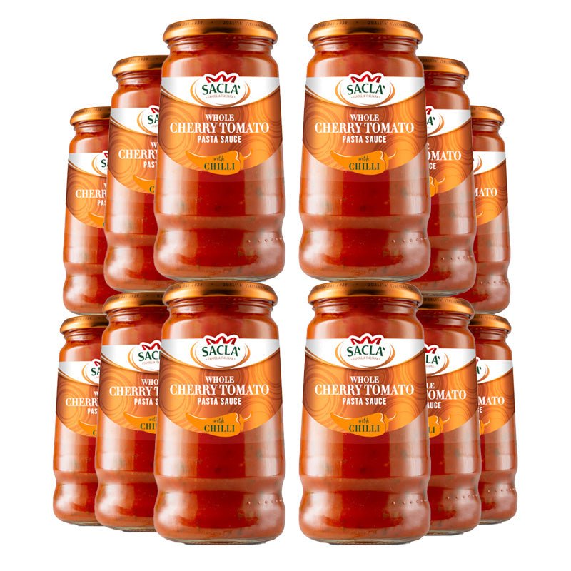 Sacla' Whole Cherry Tomato Pasta Sauce with Chilli 350g