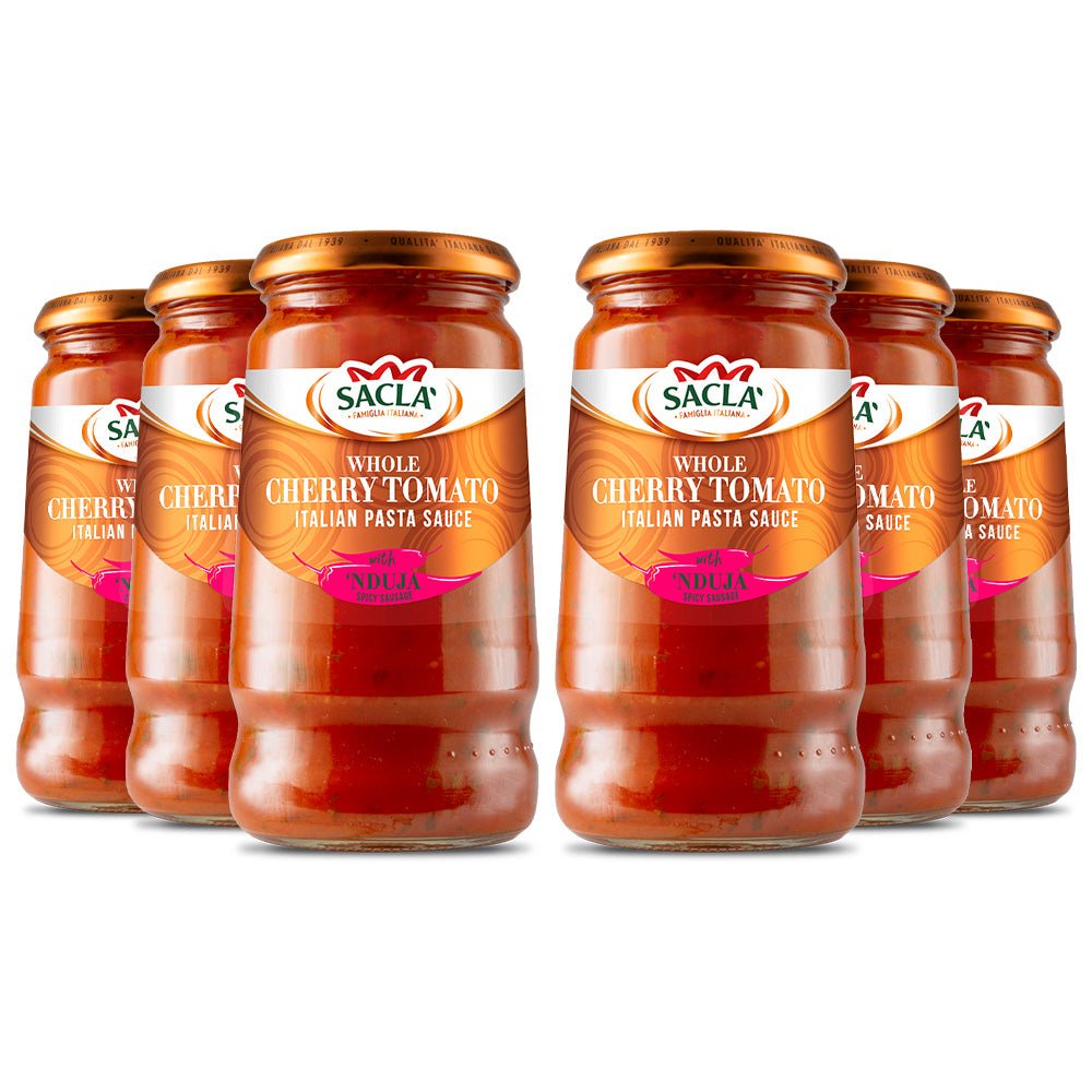 Sacla' Whole Cherry Tomato Pasta Sauce with 'Nduja 350g