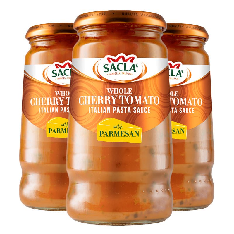 Sacla' Whole Cherry Tomato Pasta Sauce with Parmigiano Reggiano 350g