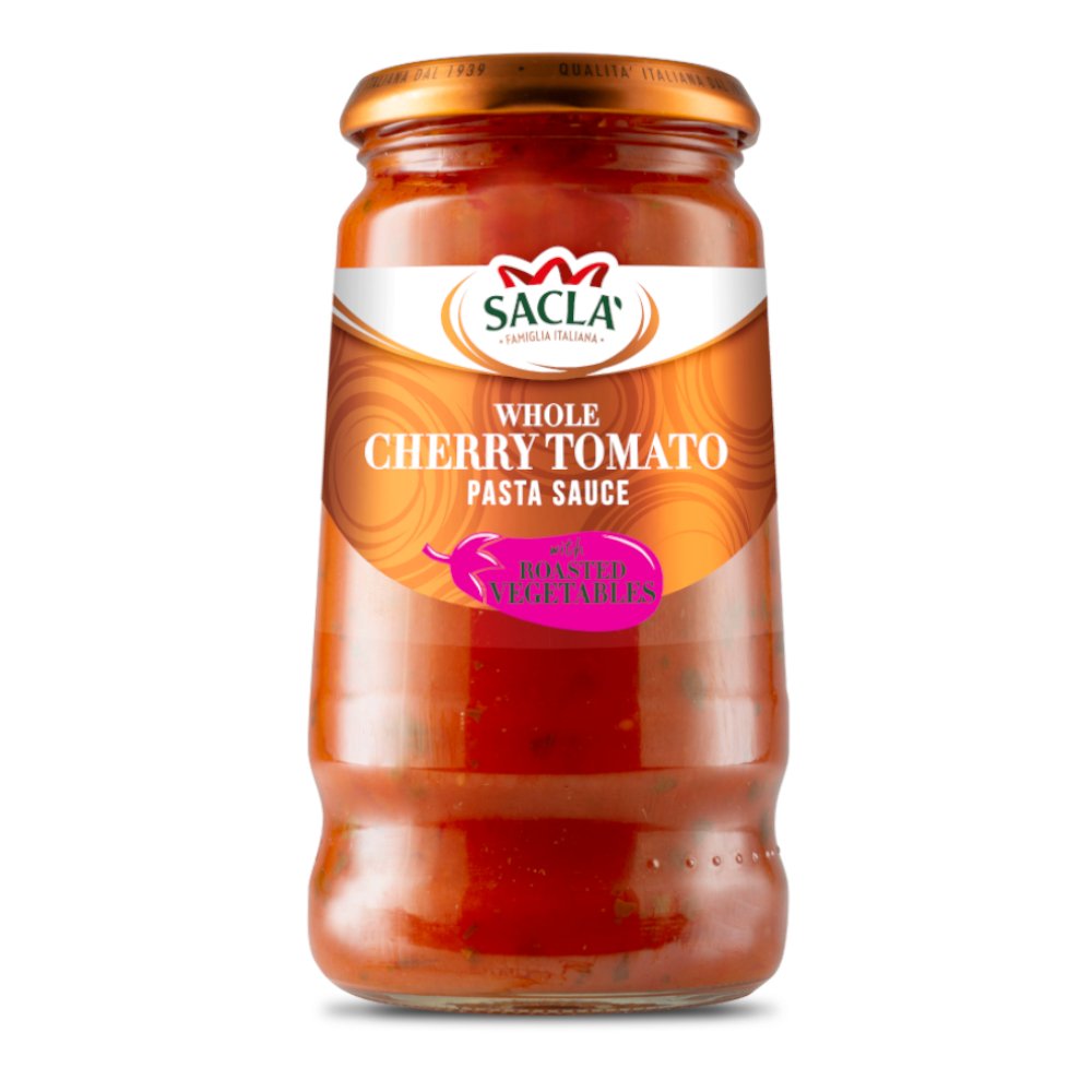 Sacla' Whole Cherry Tomato Pasta Sauce with Roasted Vegetables 350g
