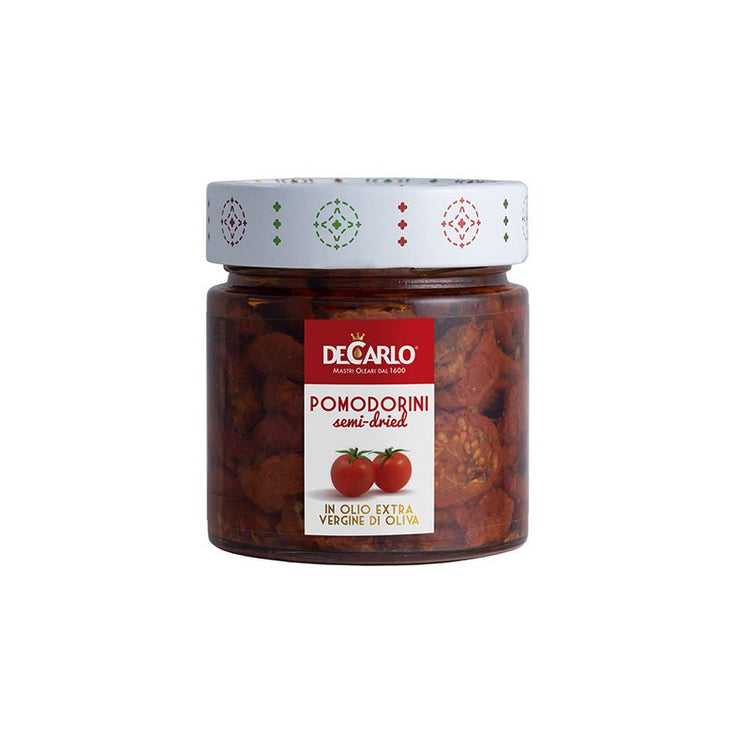 Semi Dried Cherry Tomatoes in Extra Virgin Olive Oil 200g by De Carlo