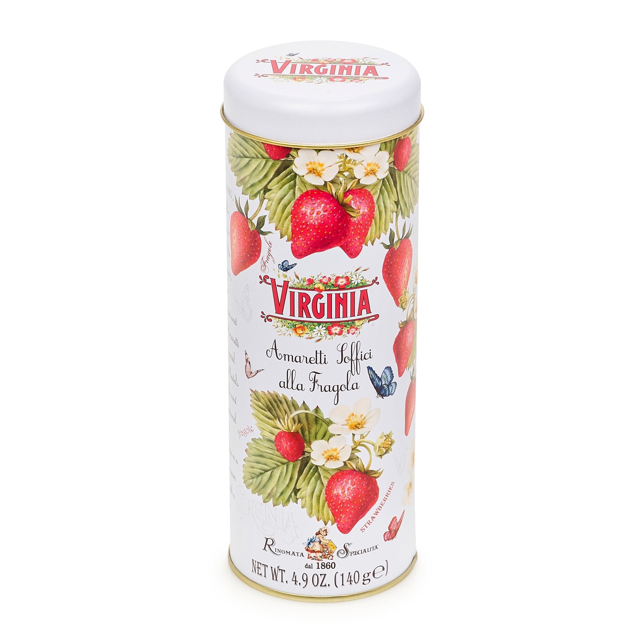 Soft Amaretti with Strawberry 140g by Virginia