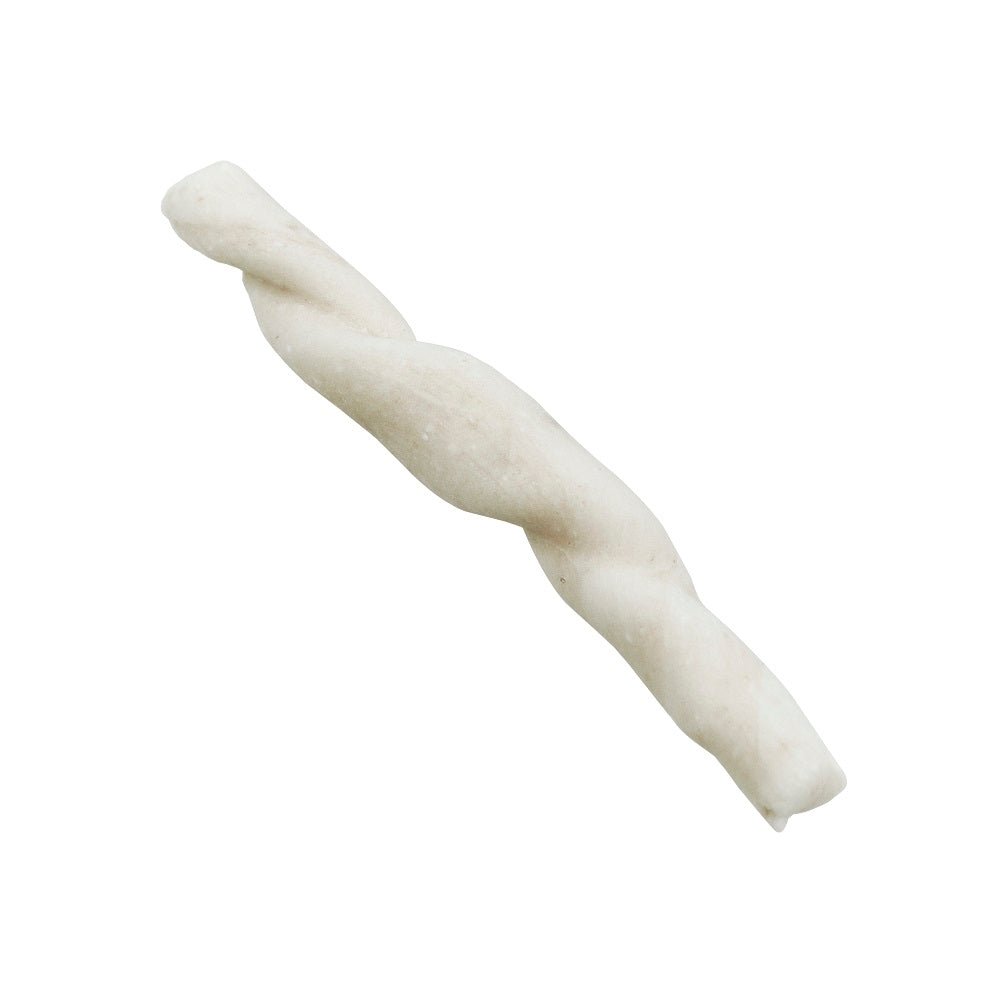 Close up of an individual piece of Trofiette pasta