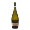 Prosecco DOC in bottle, showing back label. 